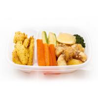 خوراک فیله مرغ کبابی و سیب زمینی