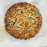 پیتزا قارچ و مرغ آمریکایی