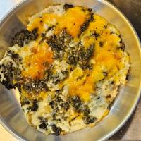 نیمرو اسفناج دو نفره (4 عدد تخم مرغ)