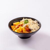 سیب زمینی سرخ شده با سس قارچ