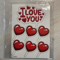 دکور کیک قلب I LOVE YOU