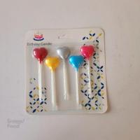 شمع قلب ۵ رنگ