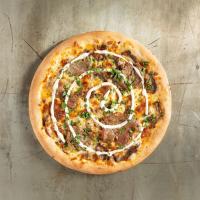 پیتزا سیر و استیک