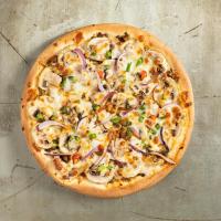 پیتزا گوشت و قارچ