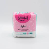 نوار بهداشتی صورتی بالدار نرمال پنبه ریز سایز بزرگ ۱۰ عددی