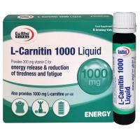 ویال ال کارنیتین یوروویتال - 1000 میلی گرم بسته 6 عددی