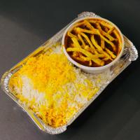 چلو خورشت قیمه سیب زمینی اقتصادی