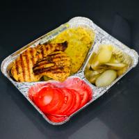 فیله مرغ گریل با پوره سب زمینی