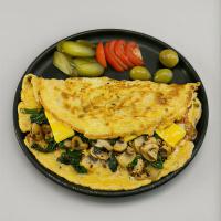 املت قارچ و اسفناج