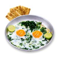 نیمرو اسفناج دو زرده