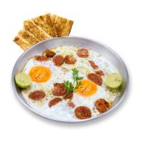 سوسیس تخم مرغ دو زرده