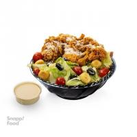 سالاد سزار با فیله مرغ سوخاری