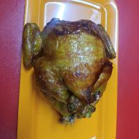 مرغ بریان شکم پر