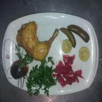 خوراک مرغ سرخ شده