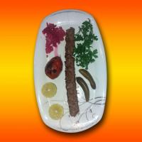 خوراک کباب کوبیده (یک سیخ)