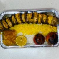 چلو کباب لقمه نگین دار