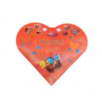 شکلات ترافل قلبی قرمز