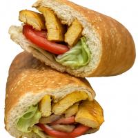 ساندویچ فیله مرغ و قارچ