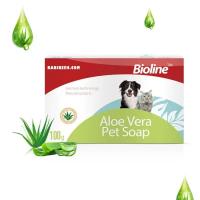 صابون سگ و گربه بایولاین با عصاره آلوئه ورا