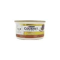 کنسرو غذای گربه بالغ گورمت مدل گلد پته طعم قلوه وزن 85 گرم