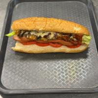 ساندویچ کوکتل با قارچ و پنیر پیتزا