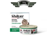 کنسرو گربه شایر نچرال با طعم مرغ و گوشت 110 گرم