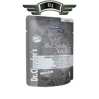 پوچ گربه دکتر کلادرز طعم مرغ و تن و اسفناج وزن 85 گرم