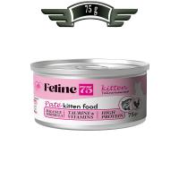 کنسرو پته بچه گربه فیلاین طعم مرغ و ماهی 75 گرم
