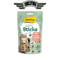 تشویقی گربه جیم کت مدل mini sticks طعم سالمون و کینوا 50 گرم