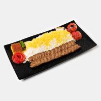 چلو کباب کوبیده معمولی