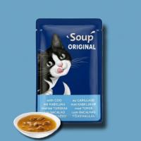 سوپ گربه فلیکس طعم ماهی کاد
