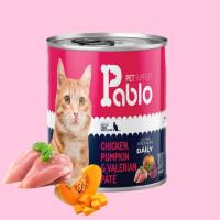 کنسرو گربه پابلو پته مرغ و کدو و کت نیپ (اولترا پرمیوم)