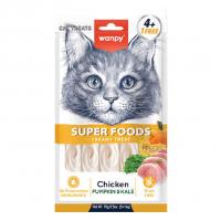 بستنی گربه ونپی مدل سوپر فود با طعم مرغ و کدو تنبل