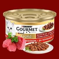 کنسرو گربه گورمت آلمانی چانک گوشت گاو در سس