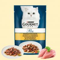 پوچ گربه گورمت ترک طعم مرغ و سبزیجات