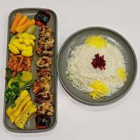 چلو جوجه کباب ران ماستی