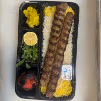 چلو کباب کوبیده زعفرانی مخصوص