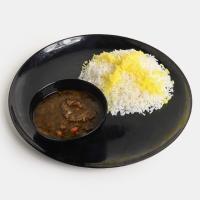 چلو خورشت قورمه سبزی