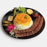 چلو کباب کوبیده معمولی