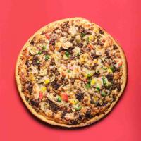 پیتزا گوشت و قارچ