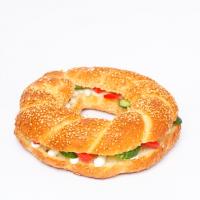 سیمیت پنیر و خیار و گوجه