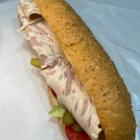 ساندویچ ژامبون مرغ سرد