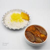 چلو خورشت قیمه بادمجان