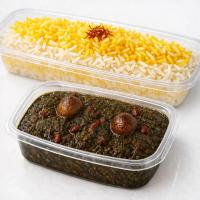 چلو خورشت قورمه سبزی