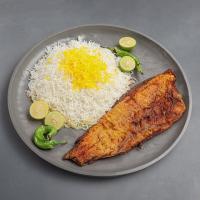 چلو ماهی قزل آلا سوخاری