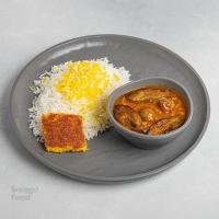 چلو خورشت قیمه بادمجان