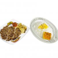 چلو کباب تابه ای