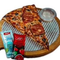 پیتزا پپرونی برشی(مثلث۲۴×۱۵)