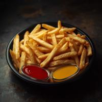 سیب زمینی سرخ شده با دیپ چدار