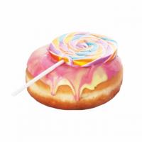 دونات آبنبات چوبی